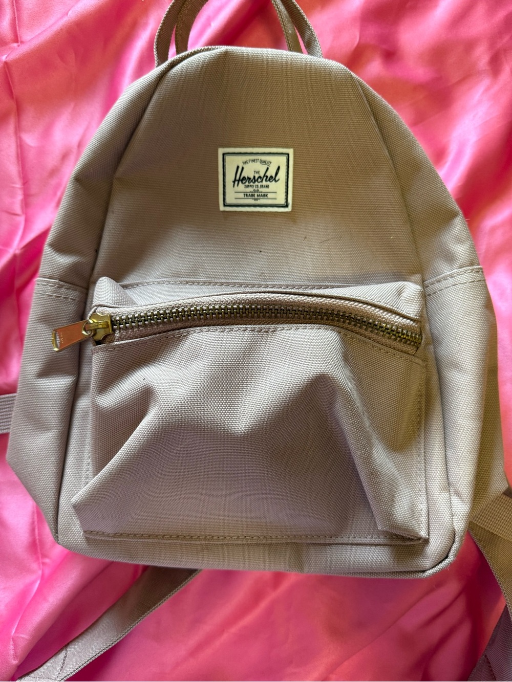 Herschel Supply Company Mauve Mini Backpack with Front Zip Pocket